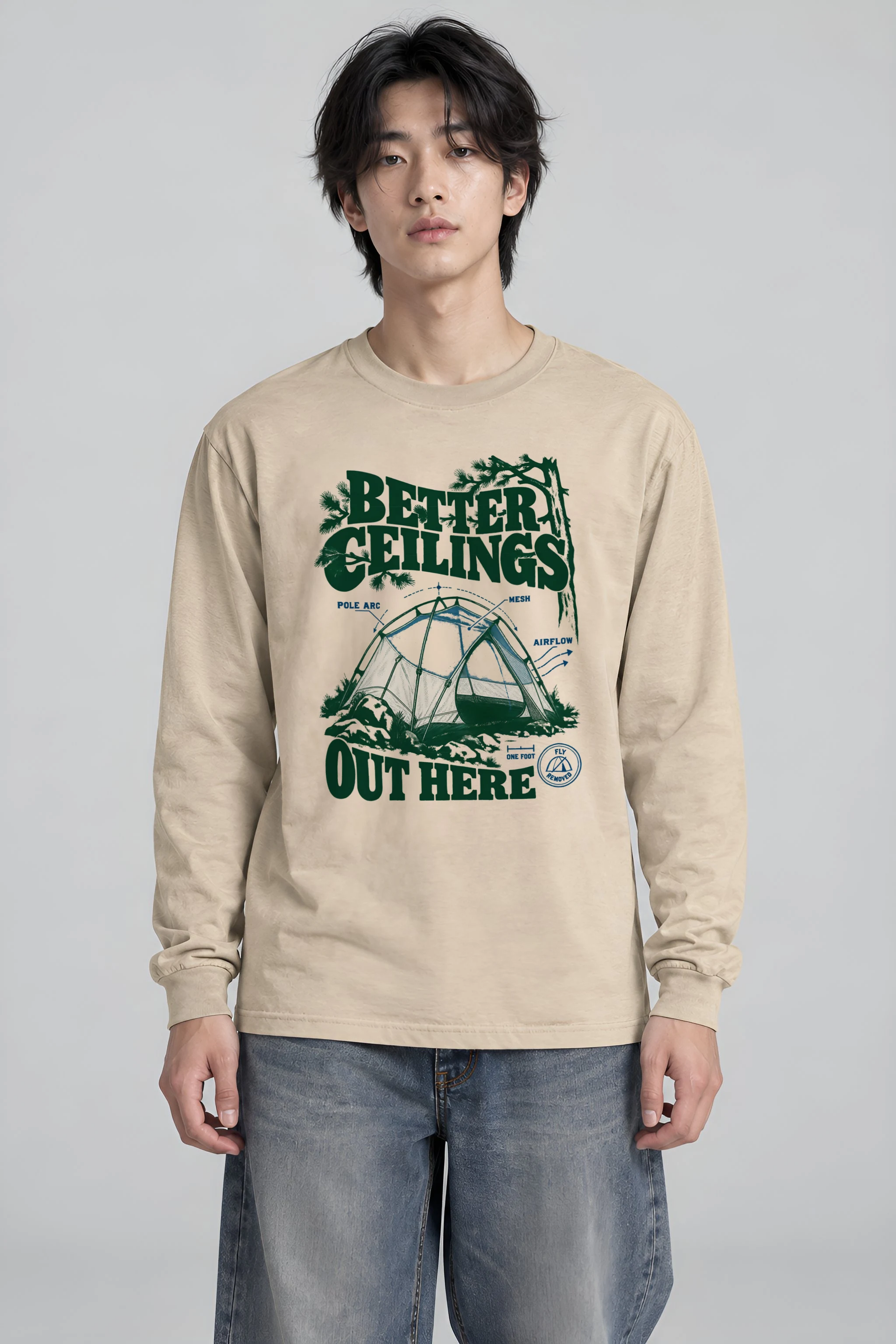 "Better Ceilings Out Here" Unisex Longsleeve T-shirt