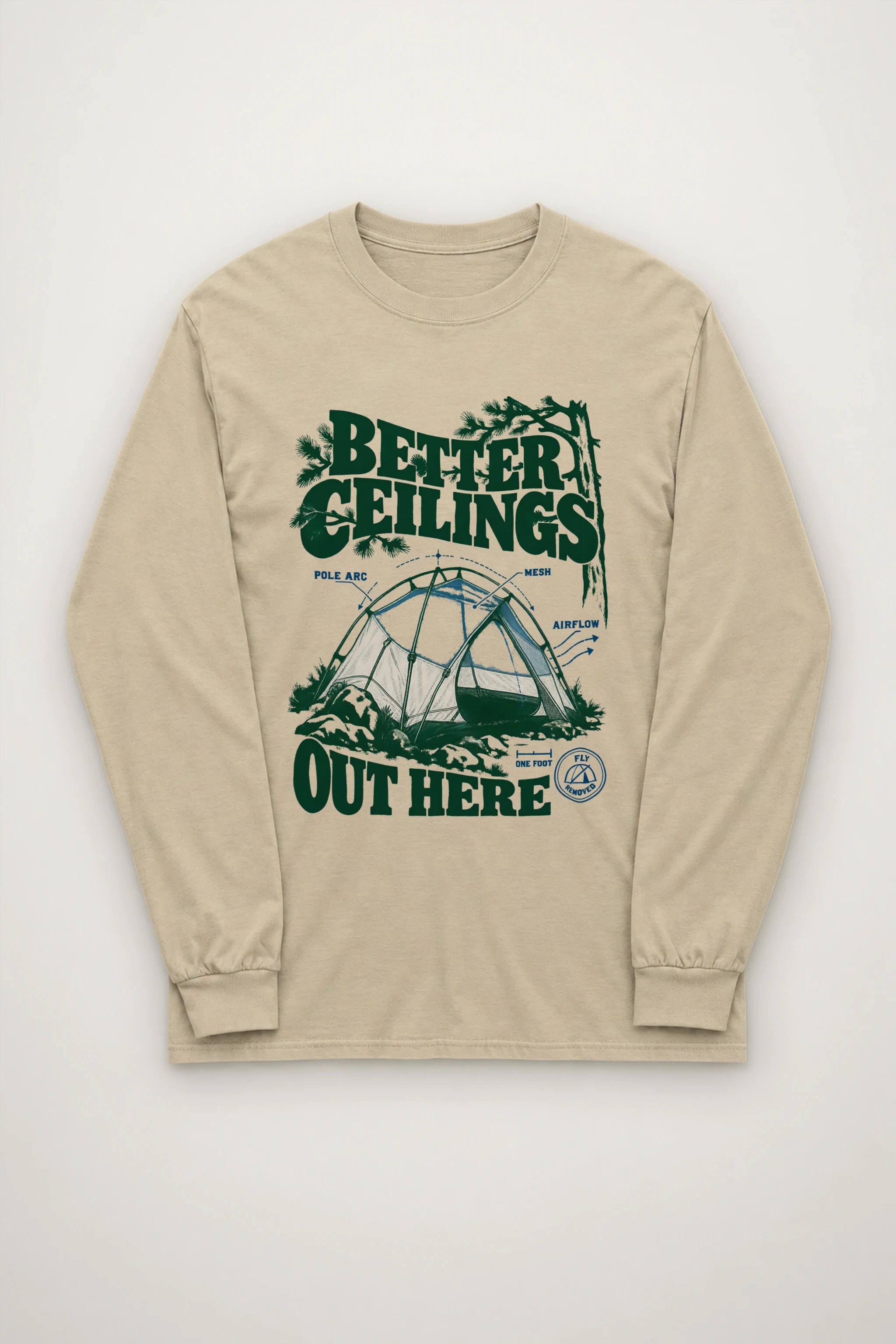 "Better Ceilings Out Here" Unisex Longsleeve T-shirt