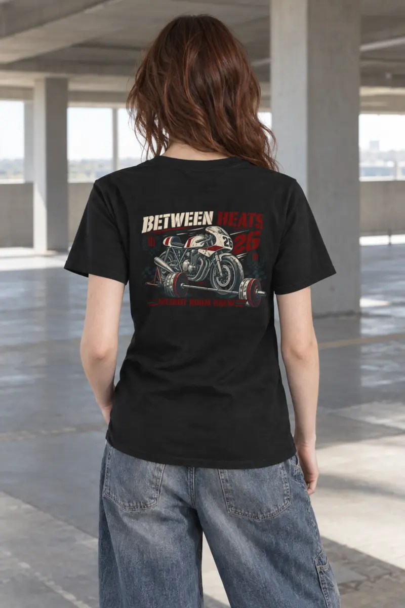 "Between Heats Weight Room Crew" Heavyweight Unisex Crewneck T-shirt