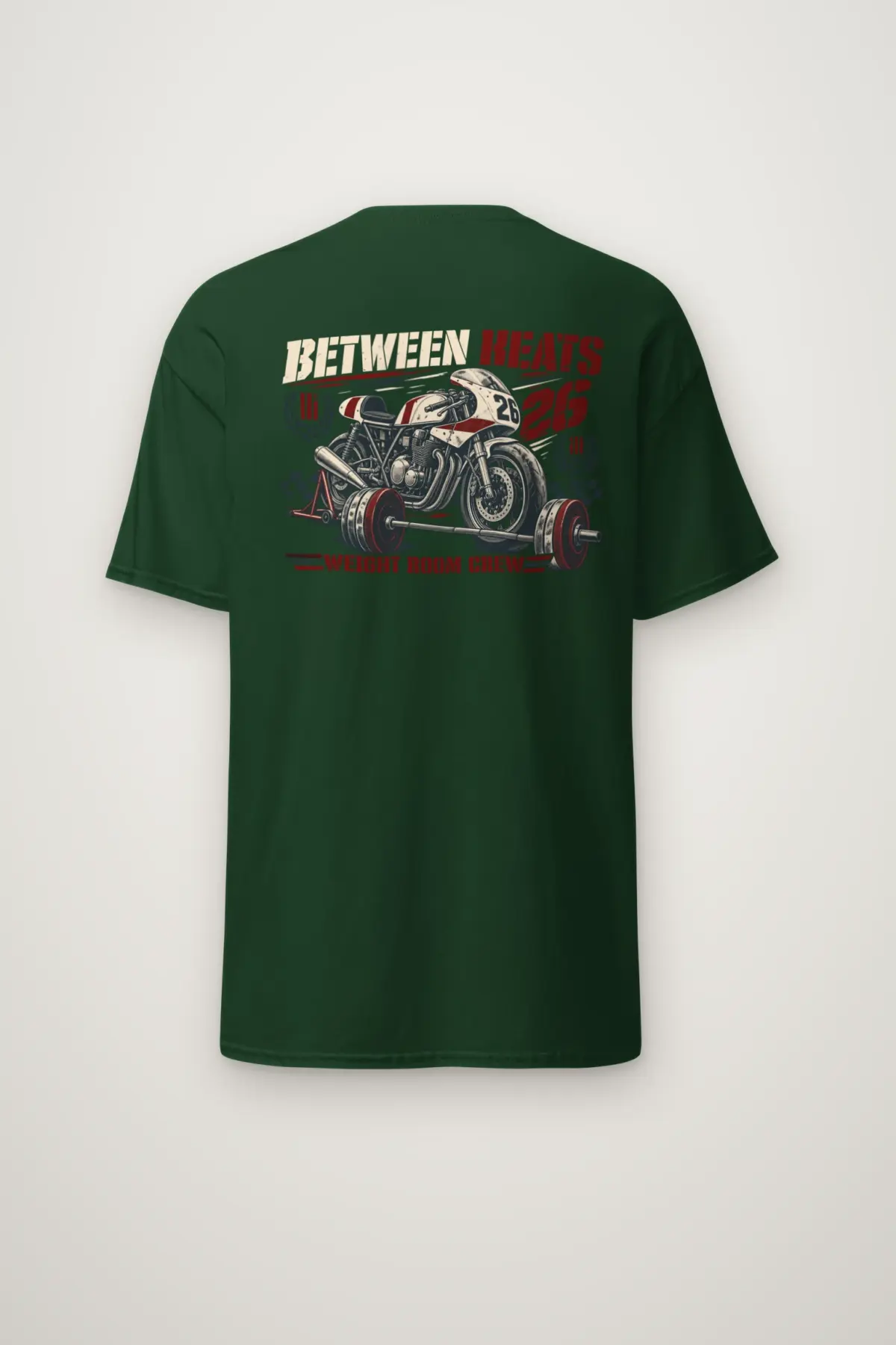 "Between Heats Weight Room Crew" Heavyweight Unisex Crewneck T-shirt