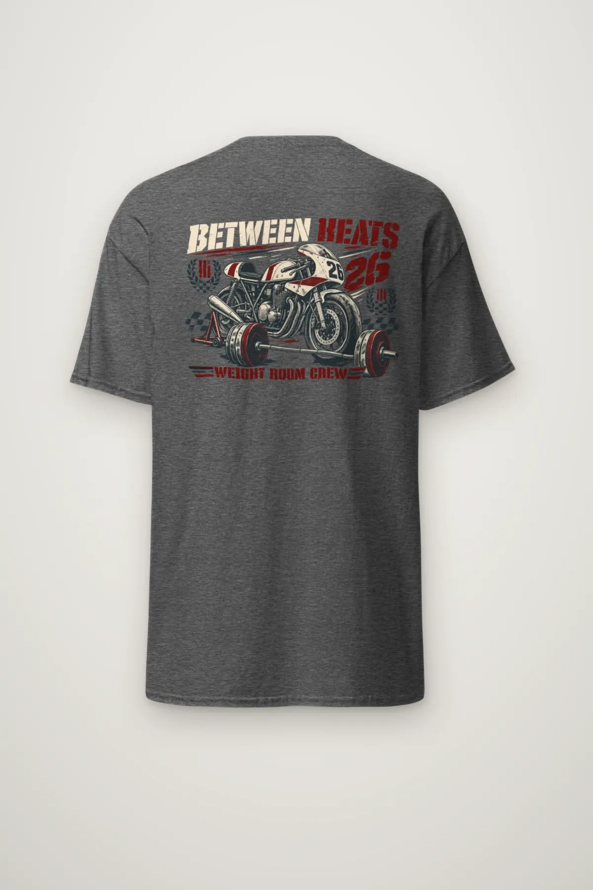 "Between Heats Weight Room Crew" Heavyweight Unisex Crewneck T-shirt