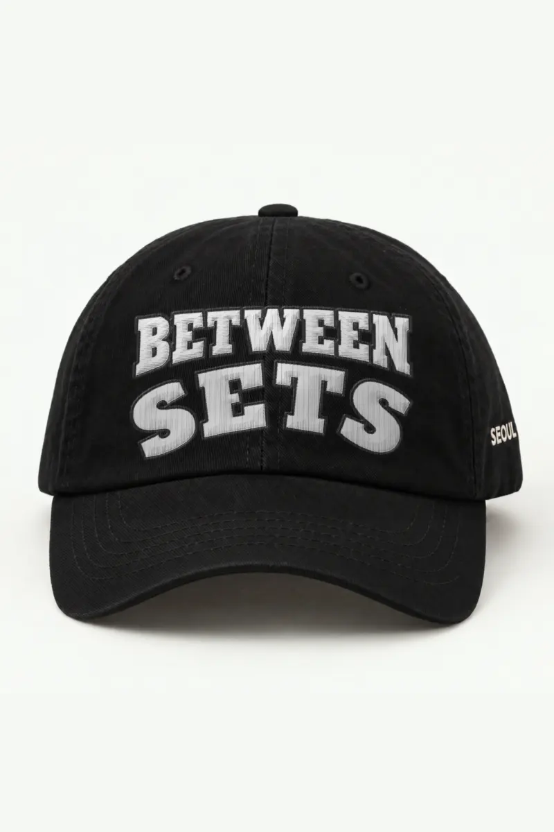 "Between Sets" Classic Dad Hat · Embroidered — black/cap-front