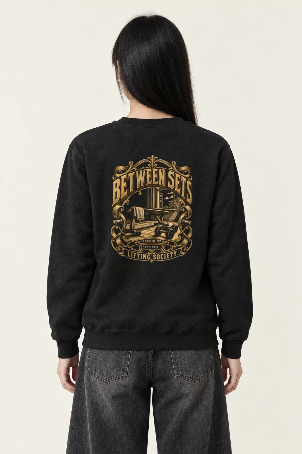 "Between Sets" Heavy Blend Unisex Crewneck Sweatshirt