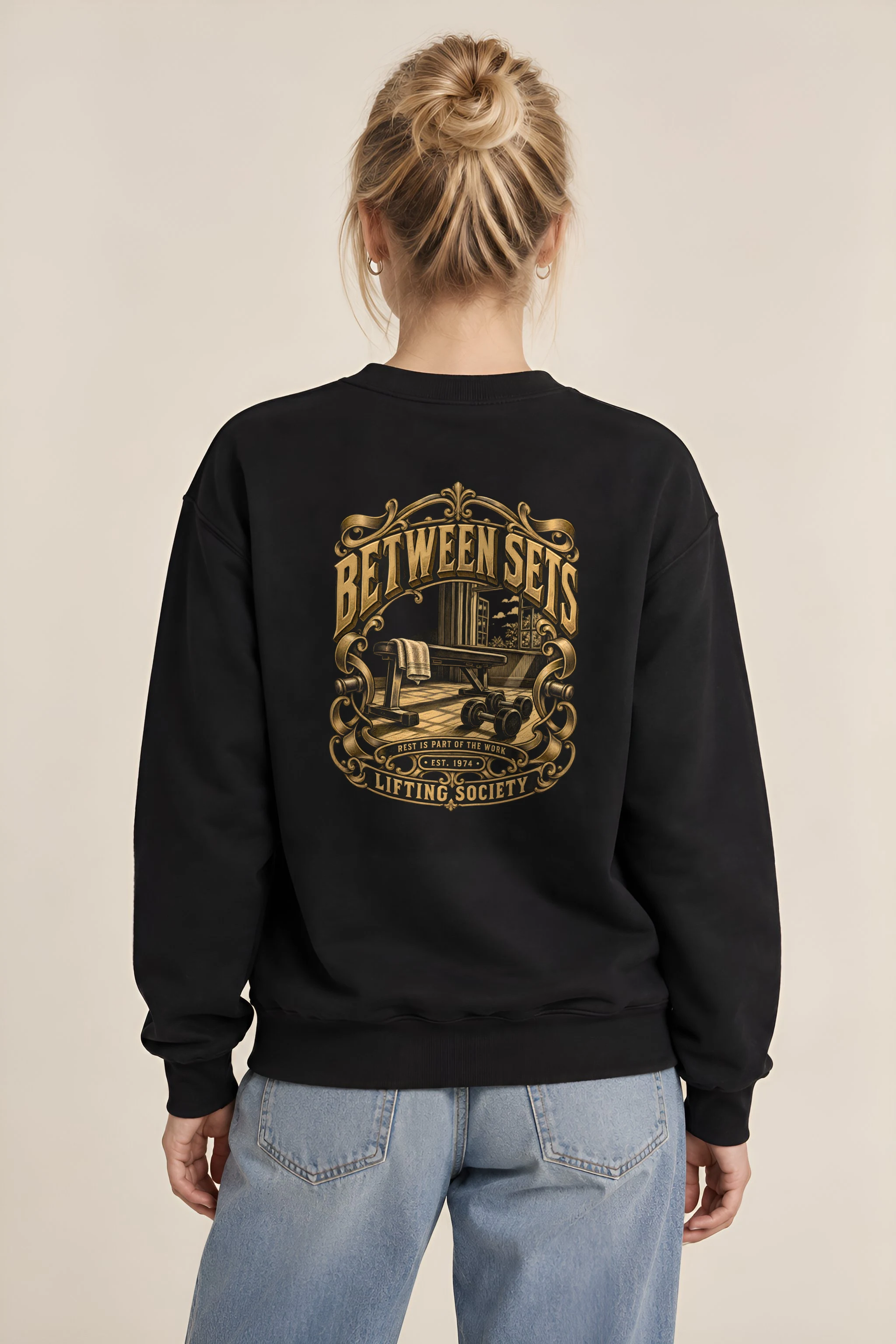 "Between Sets" Heavy Blend Unisex Crewneck Sweatshirt