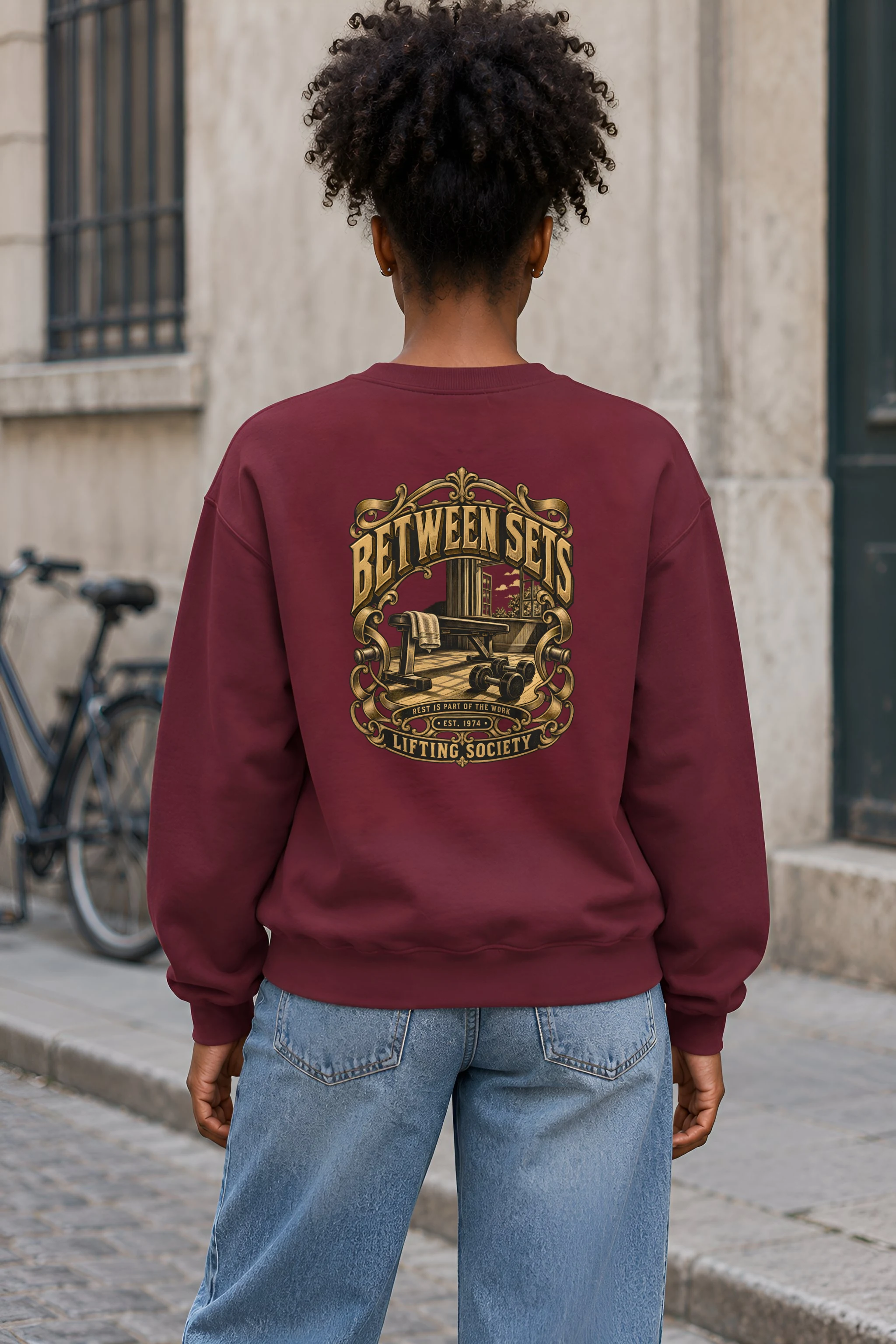 "Between Sets" Heavy Blend Unisex Crewneck Sweatshirt