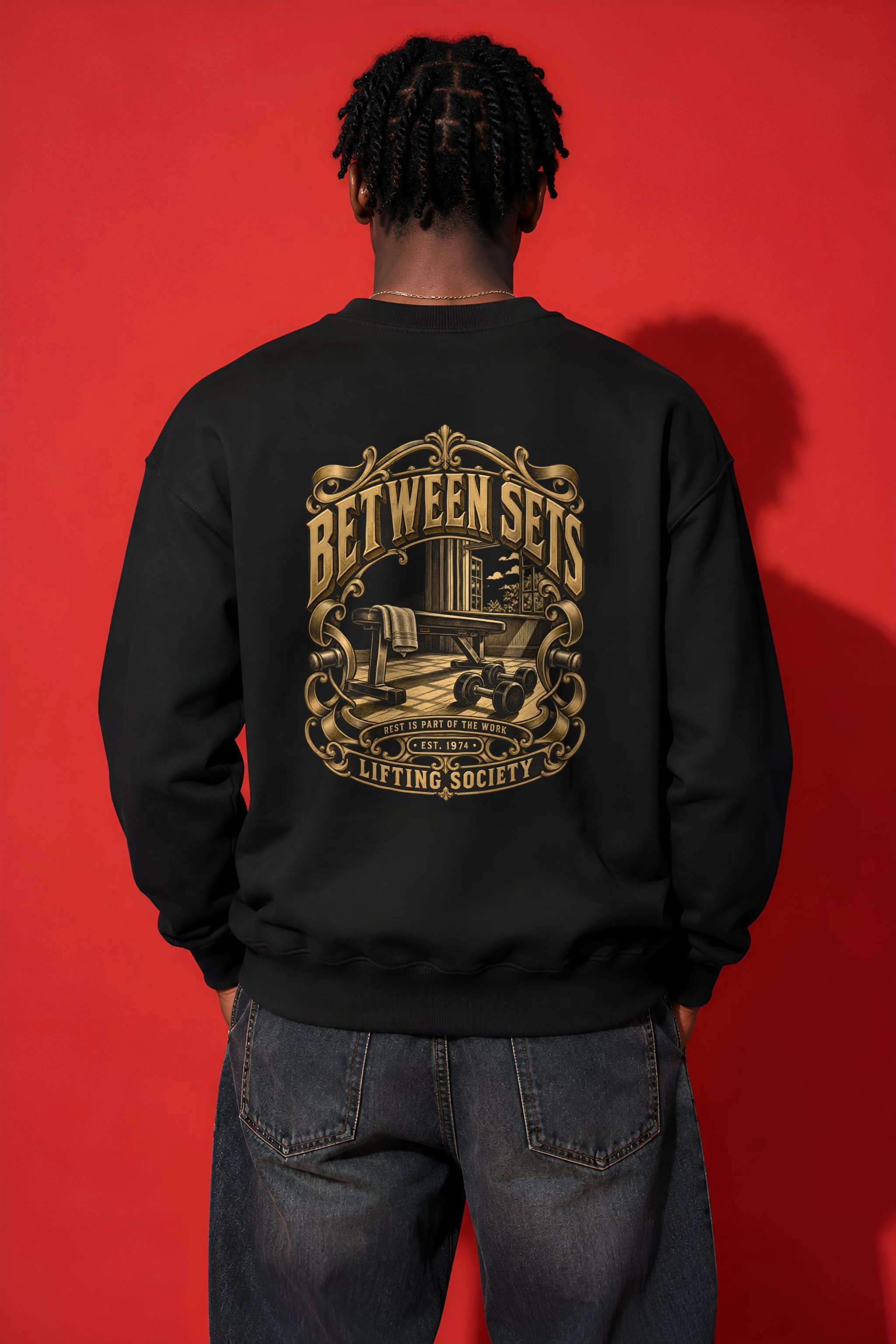 "Between Sets" Heavy Blend Unisex Crewneck Sweatshirt