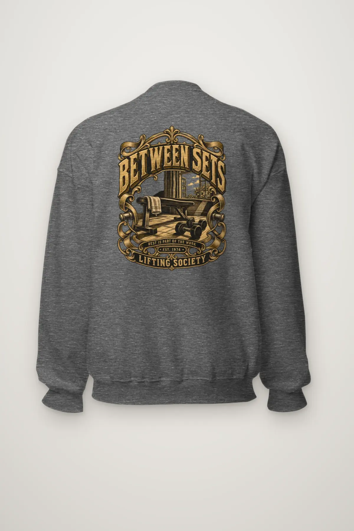 "Between Sets" Heavy Blend Unisex Crewneck Sweatshirt