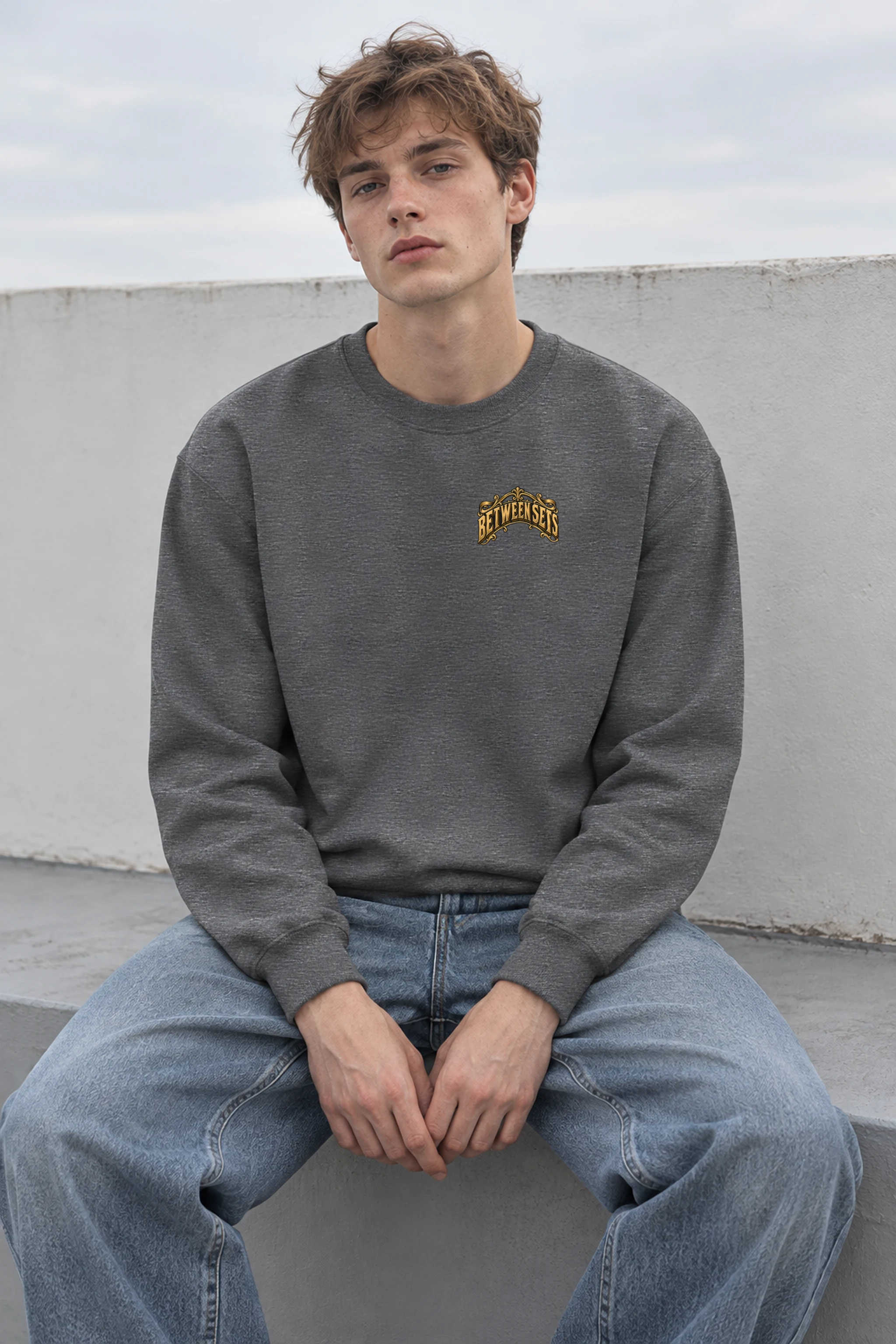 "Between Sets" Heavy Blend Unisex Crewneck Sweatshirt