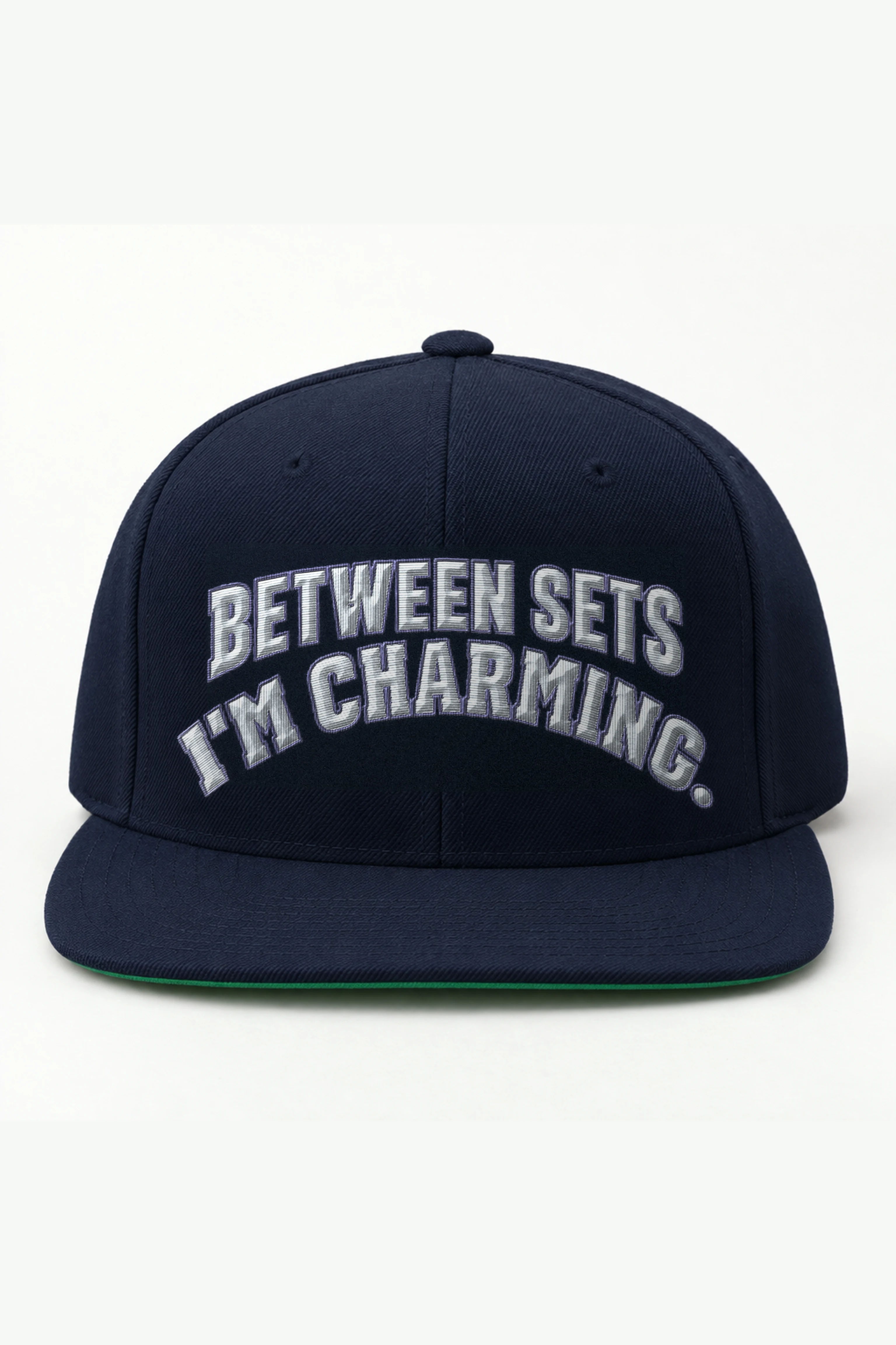 "Between Sets I'm Charming" Classic Snapback · Embroidered