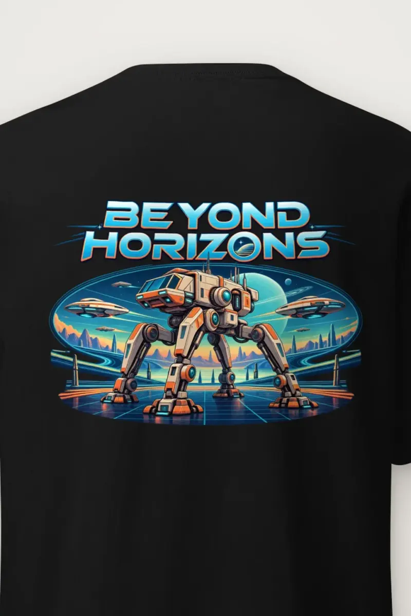"Beyond Horizons" Heavyweight Unisex Crewneck T-shirt