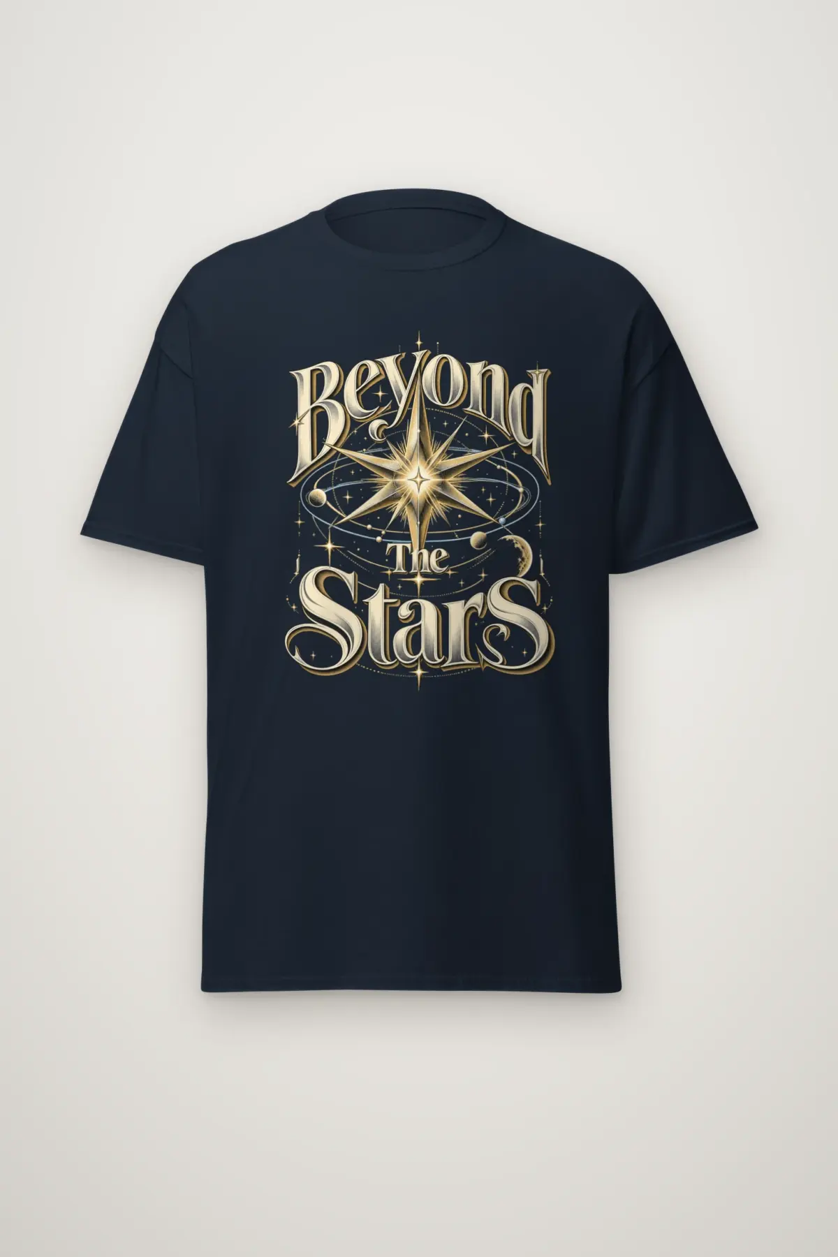 "Beyond The Stars" Heavyweight Unisex Crewneck T-shirt