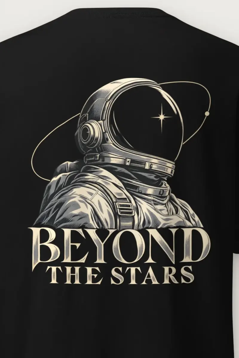 "Beyond The Stars" Heavyweight Unisex Crewneck T-shirt