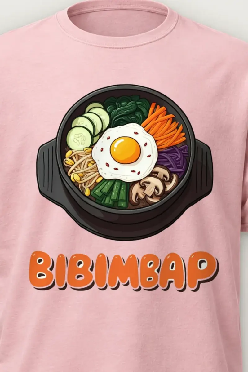 "Bibimbap Bowl" Heavyweight Unisex Crewneck T-shirt