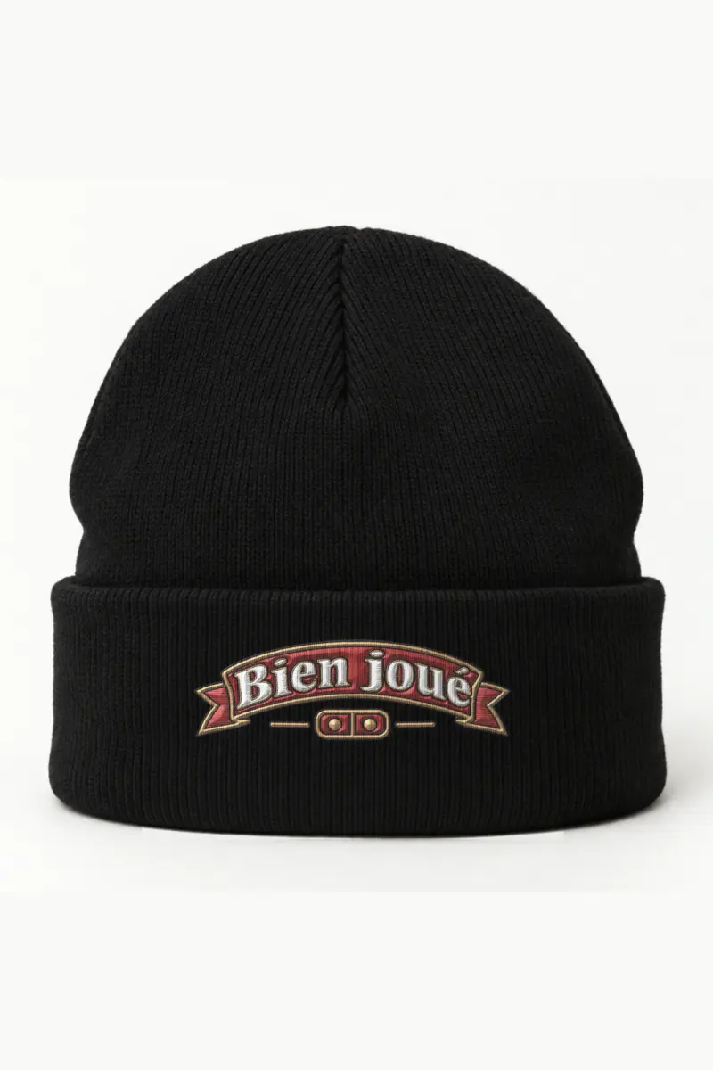 "Bien joué" Cuffed Beanie · Embroidered