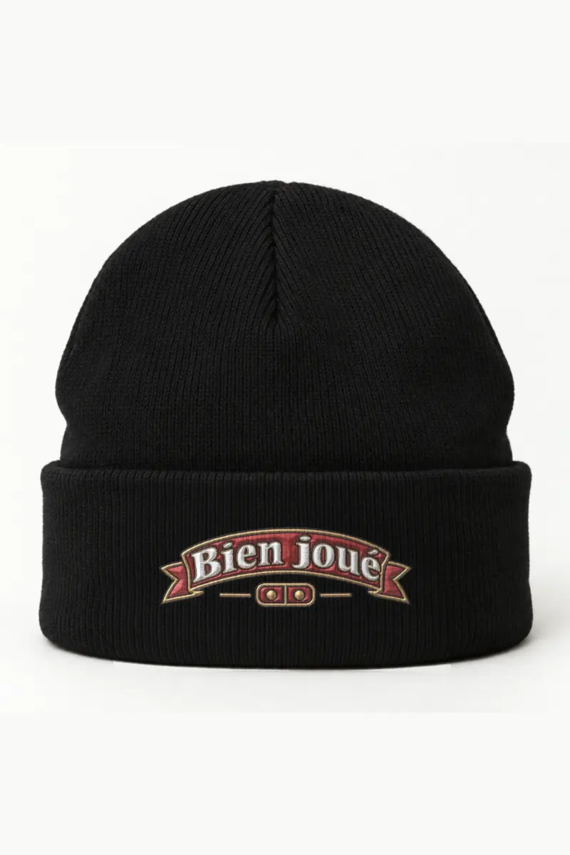 "Bien joué" Cuffed Beanie · Embroidered