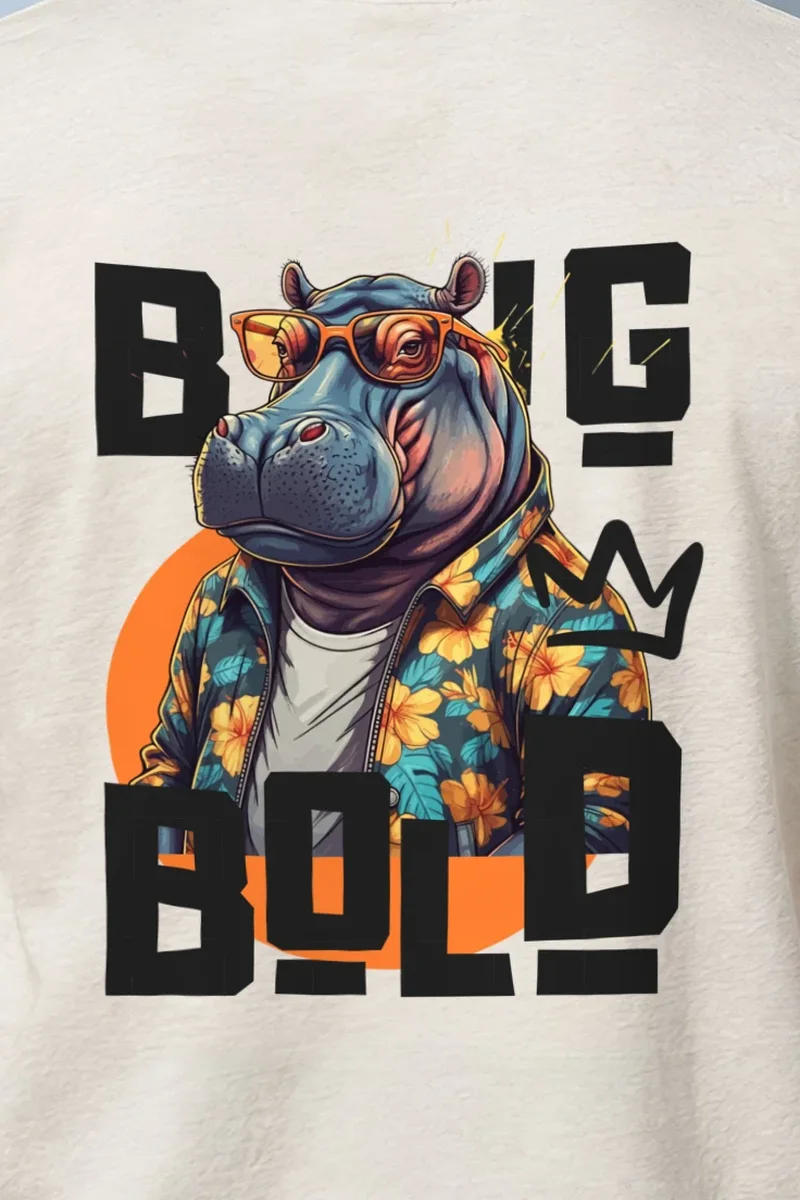 "Big Bold" Heavyweight Unisex Crewneck T-shirt