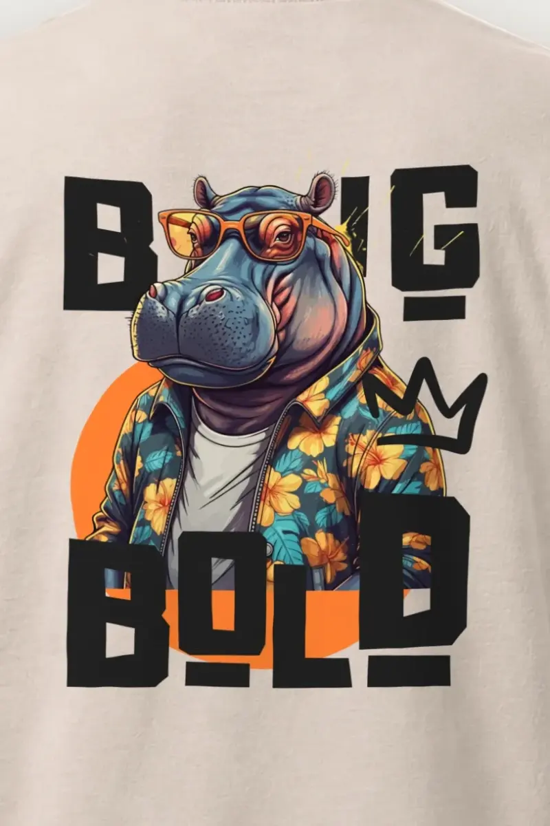 "Big Bold" Heavyweight Unisex Crewneck T-shirt