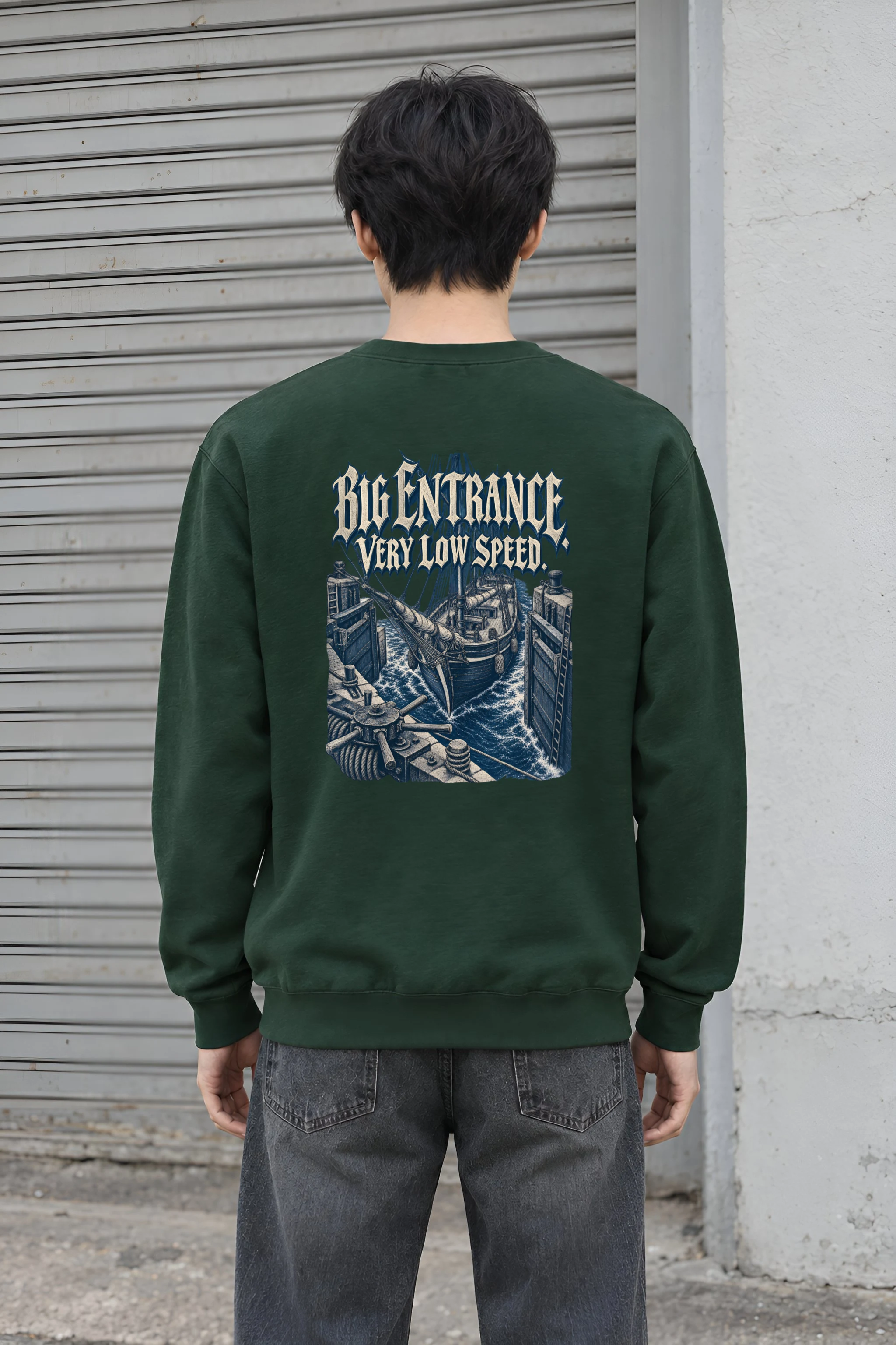 "Big Entrance Very Low Speed" Heavy Blend Unisex Crewneck Sweatshirt