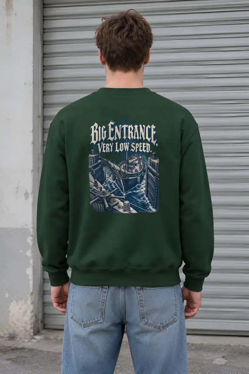 "Big Entrance Very Low Speed" Heavy Blend Unisex Crewneck Sweatshirt