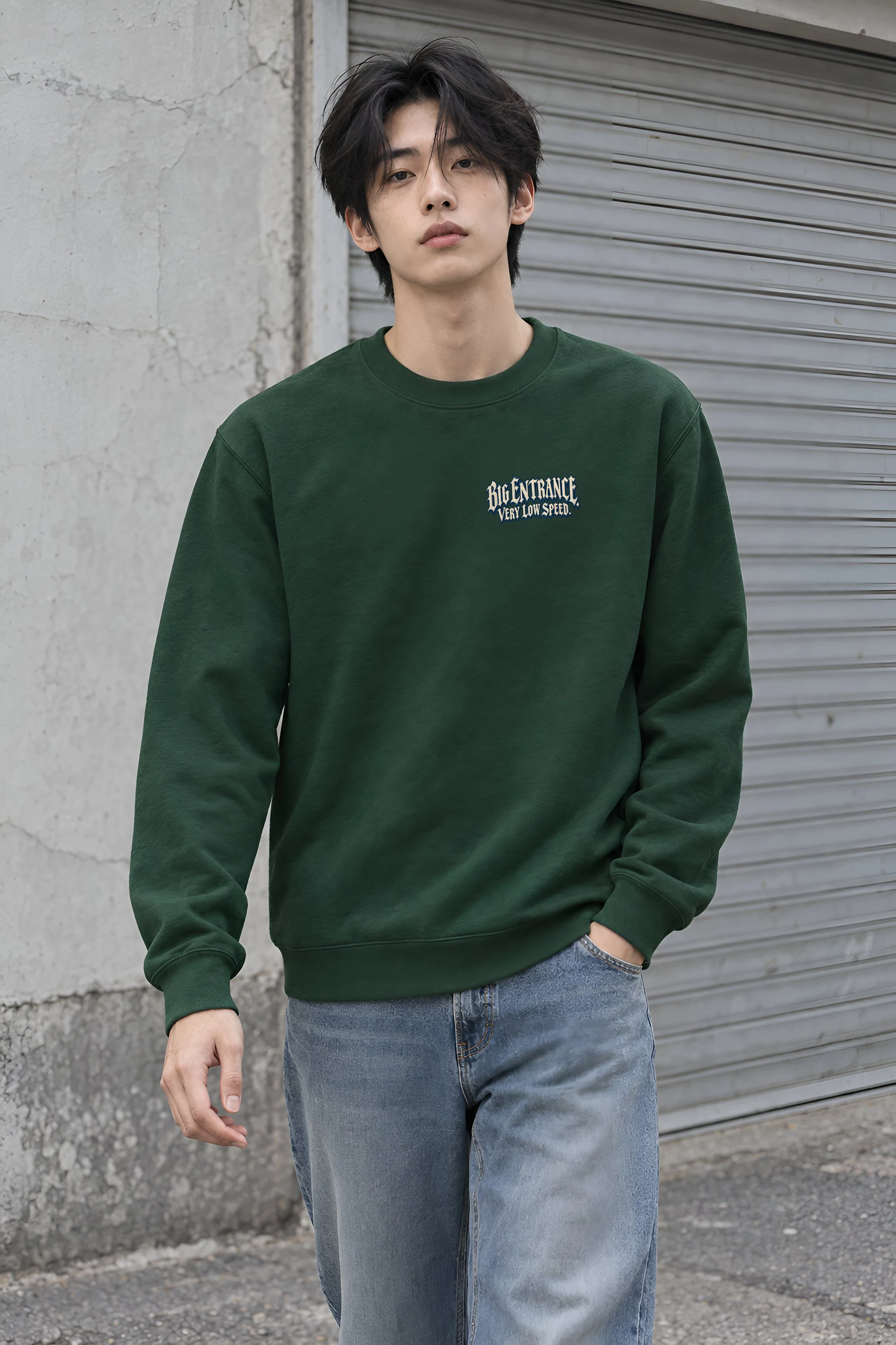 "Big Entrance Very Low Speed" Heavy Blend Unisex Crewneck Sweatshirt
