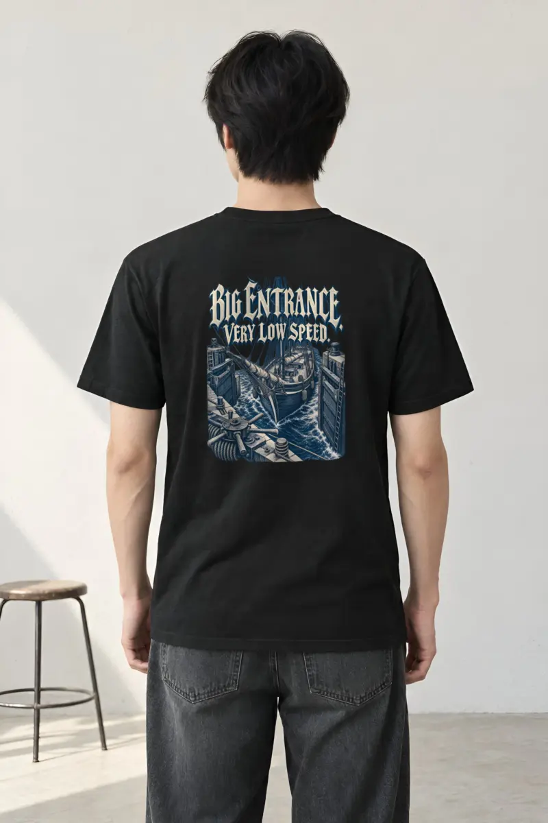 “Big Entrance Very Low Speed” Heavyweight Unisex Crewneck T-shirt