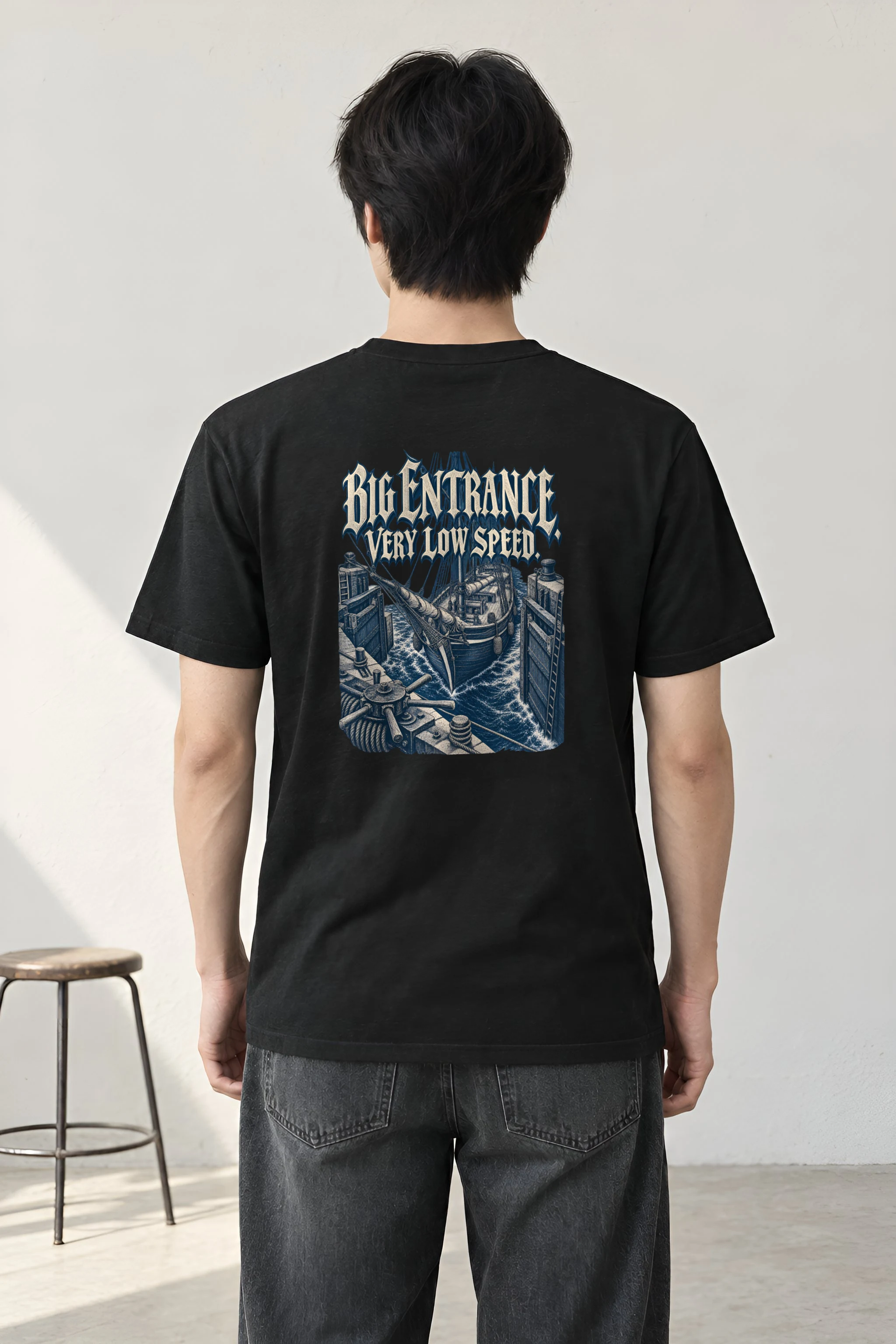 "Big Entrance Very Low Speed" Heavyweight Unisex Crewneck T-shirt