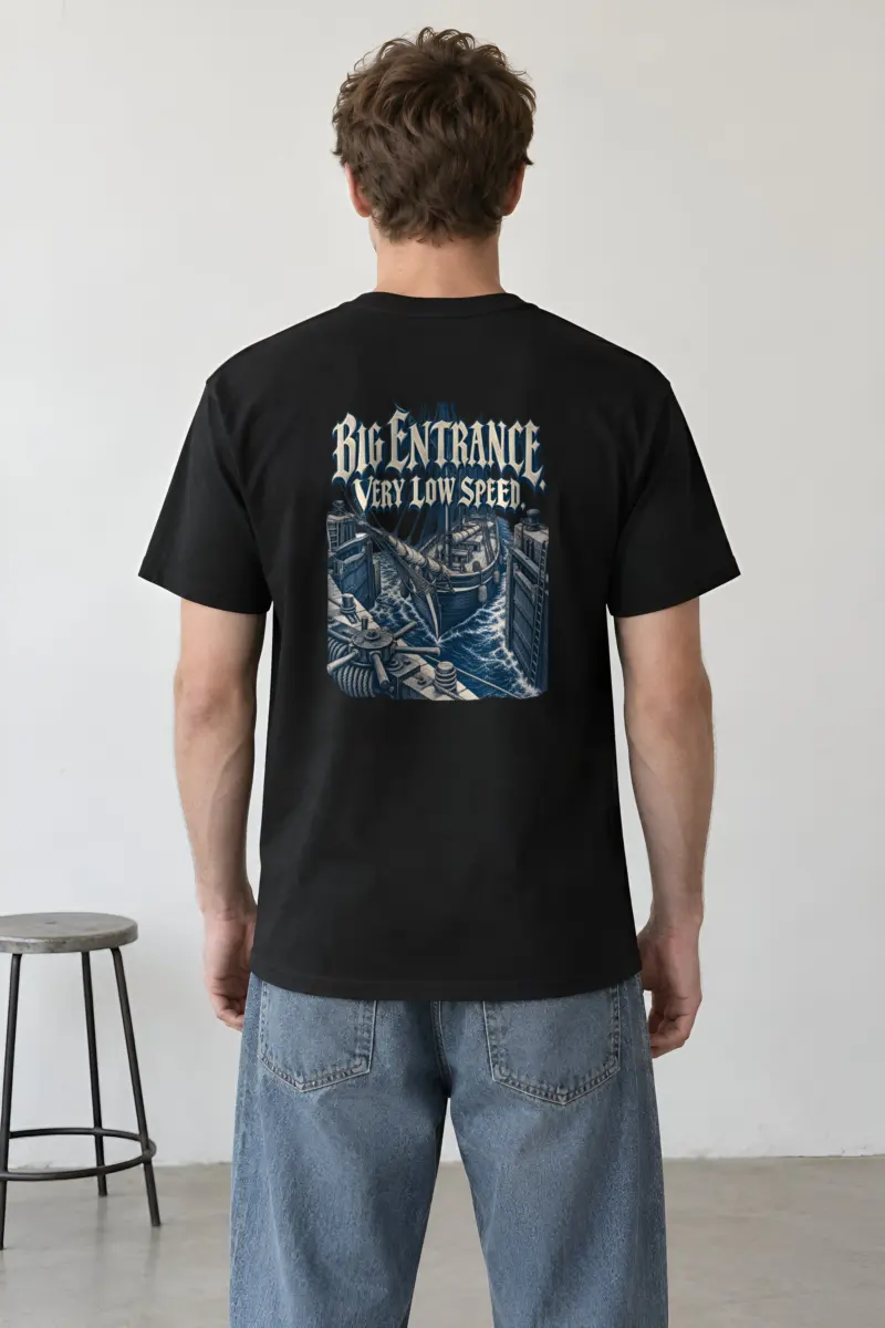 "Big Entrance Very Low Speed" Heavyweight Unisex Crewneck T-shirt
