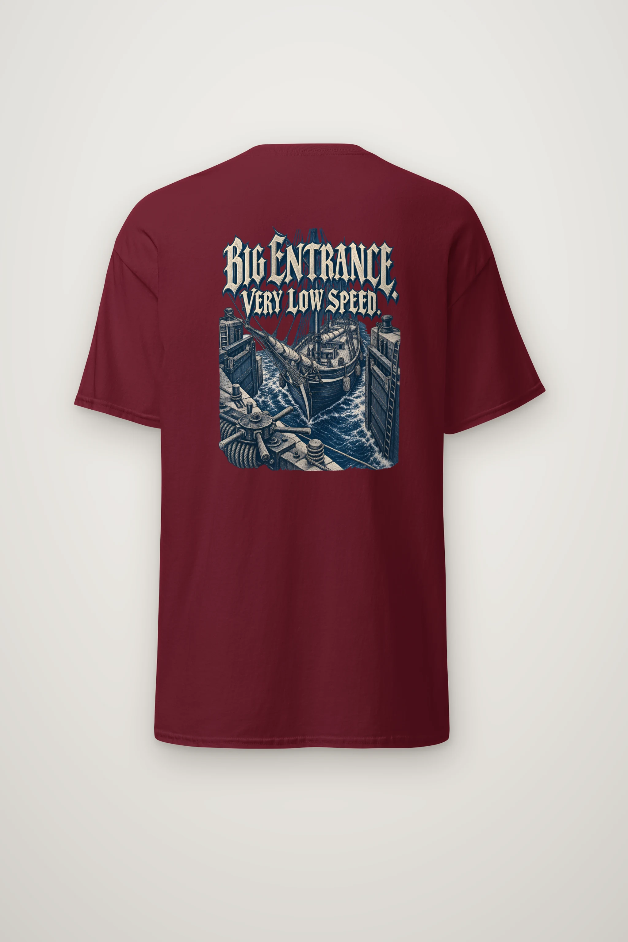 "Big Entrance Very Low Speed" Heavyweight Unisex Crewneck T-shirt