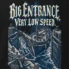 "Big Entrance. Very Low Speed." Men's Oversized Heavyweight Crewneck T-Shirt