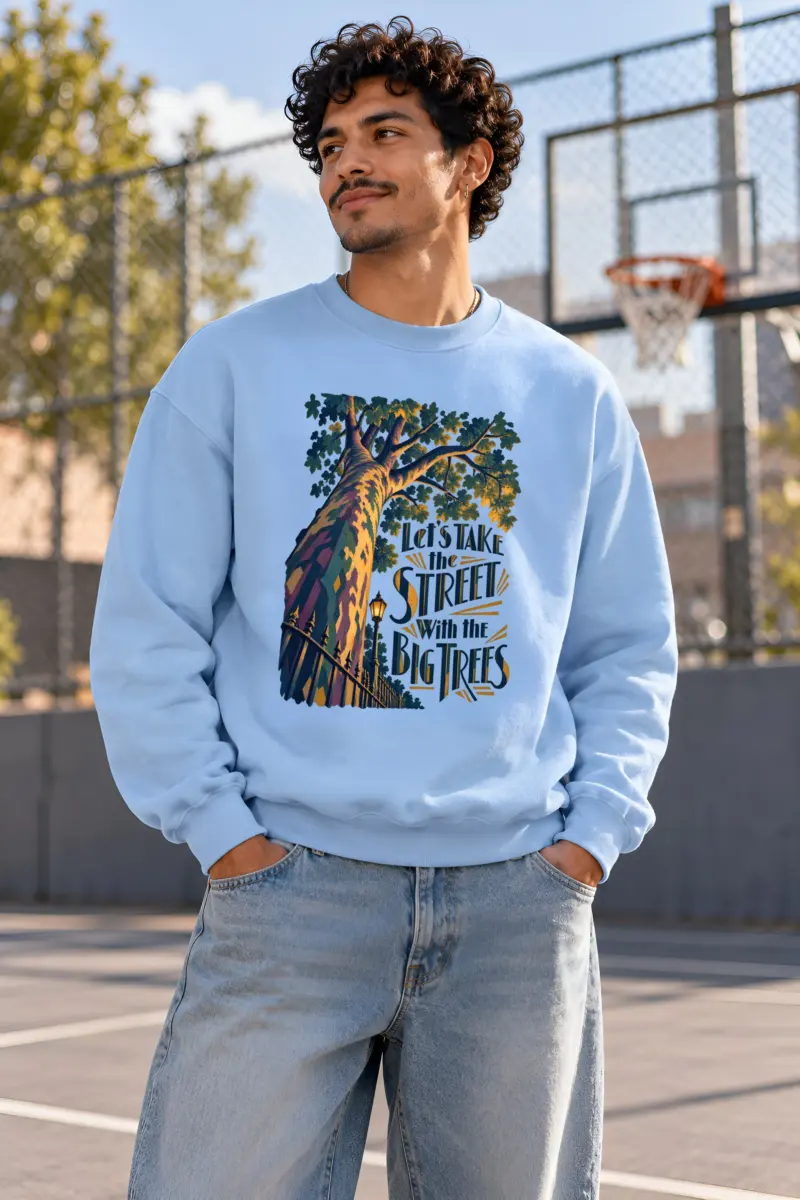 "Big Tree Street" Heavy Blend Unisex Crewneck Sweatshirt