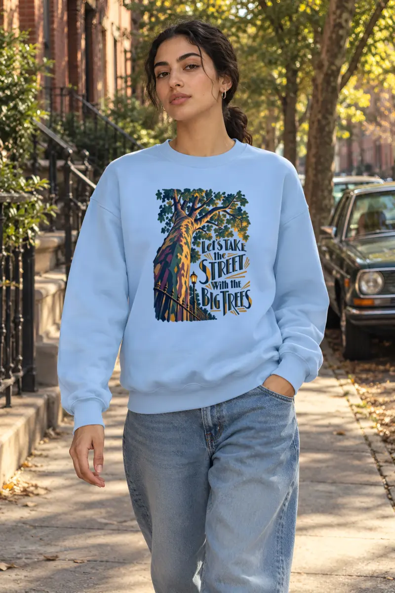 "Big Tree Street" Heavy Blend Unisex Crewneck Sweatshirt