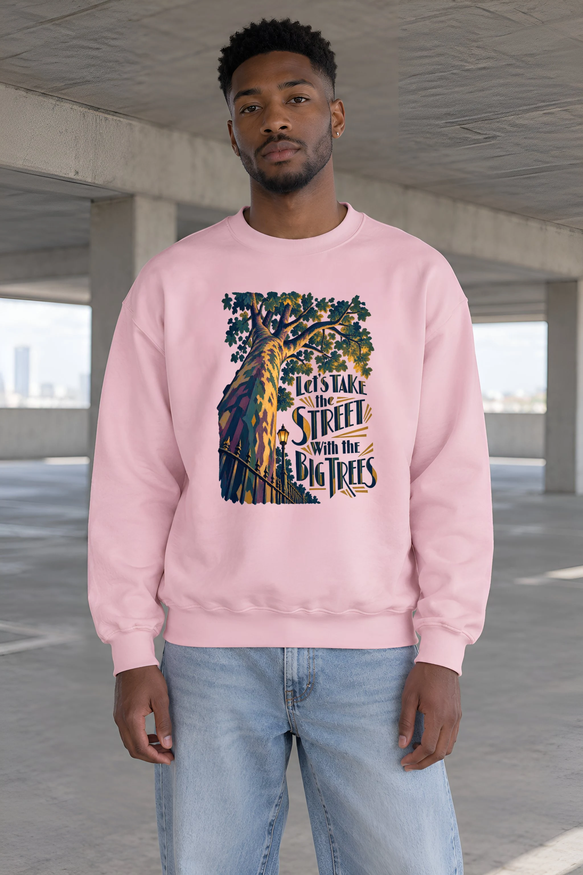 "Big Tree Street" Heavy Blend Unisex Crewneck Sweatshirt