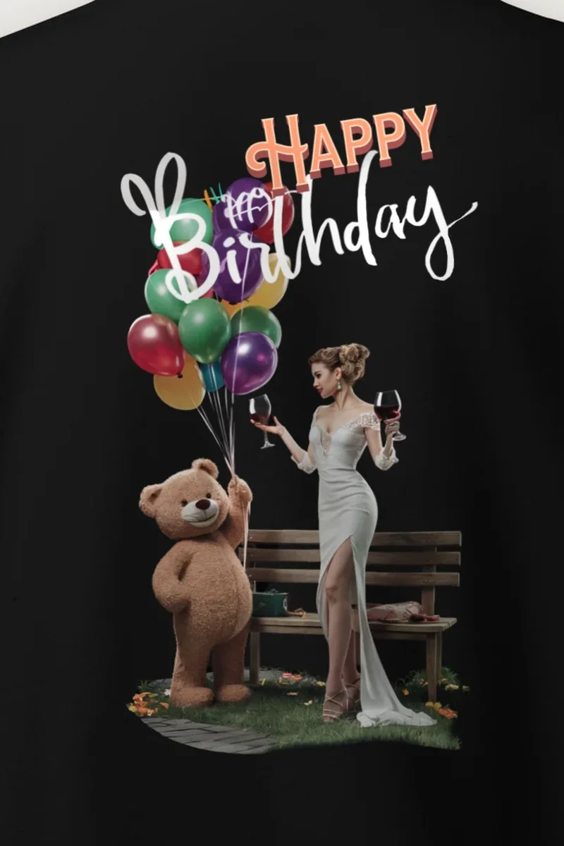 "Birthday Balloon Collage" Heavy Blend Unisex Crewneck Sweatshirt