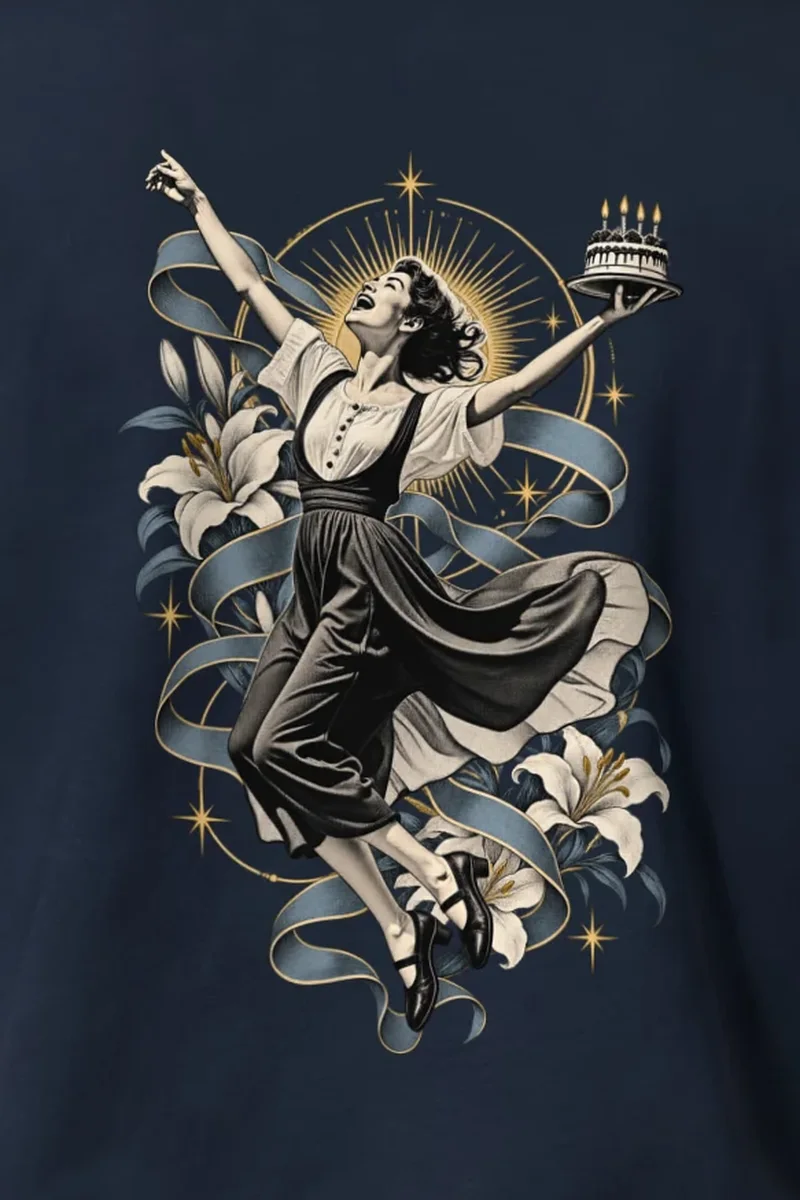 "Birthday Waltz" Heavyweight Unisex Crewneck T-shirt
