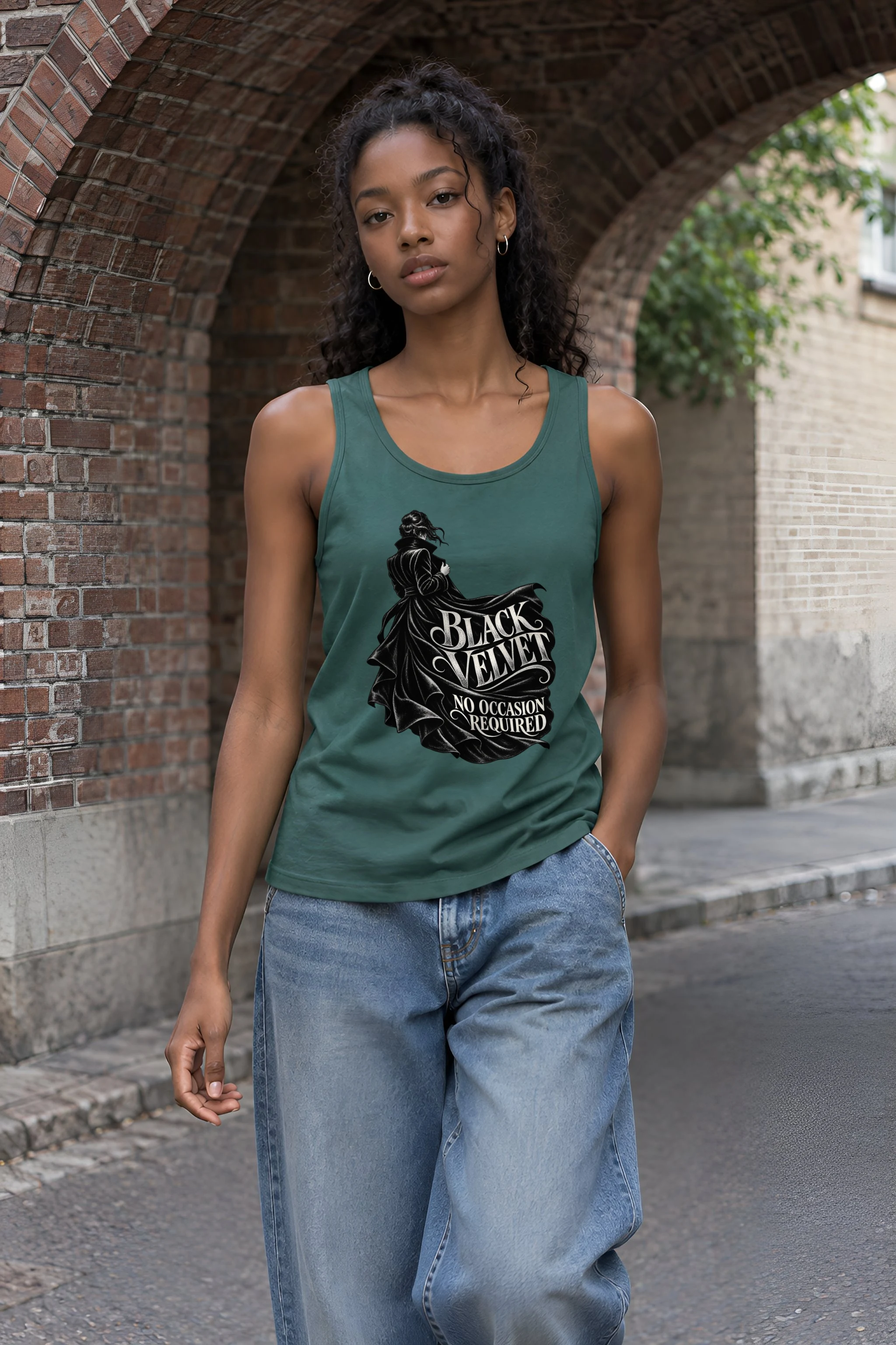 "Black Velvet, No Occasion Required" Unisex Jersey Tank