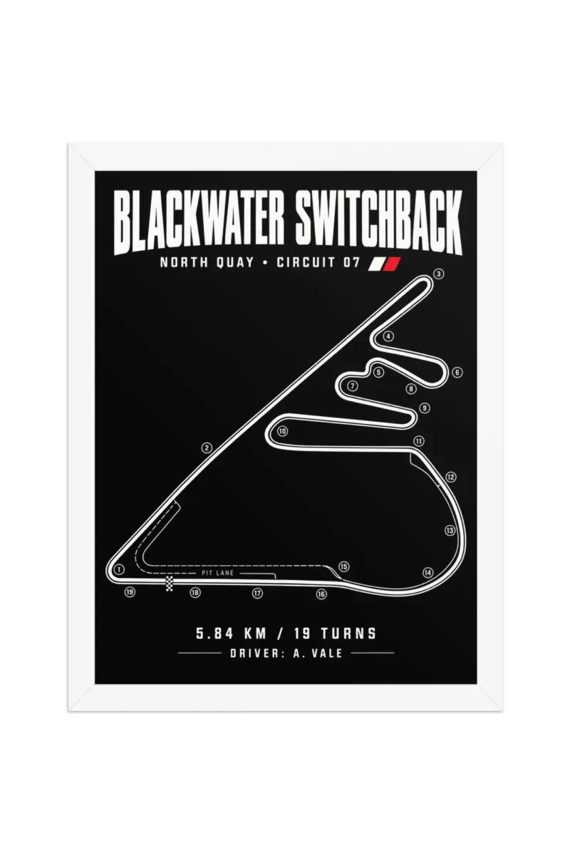 “Blackwater Switchback” Premium Wooden Framed Poster