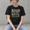 "Blessed Are The Merciful" Heavyweight Unisex Crewneck T-shirt