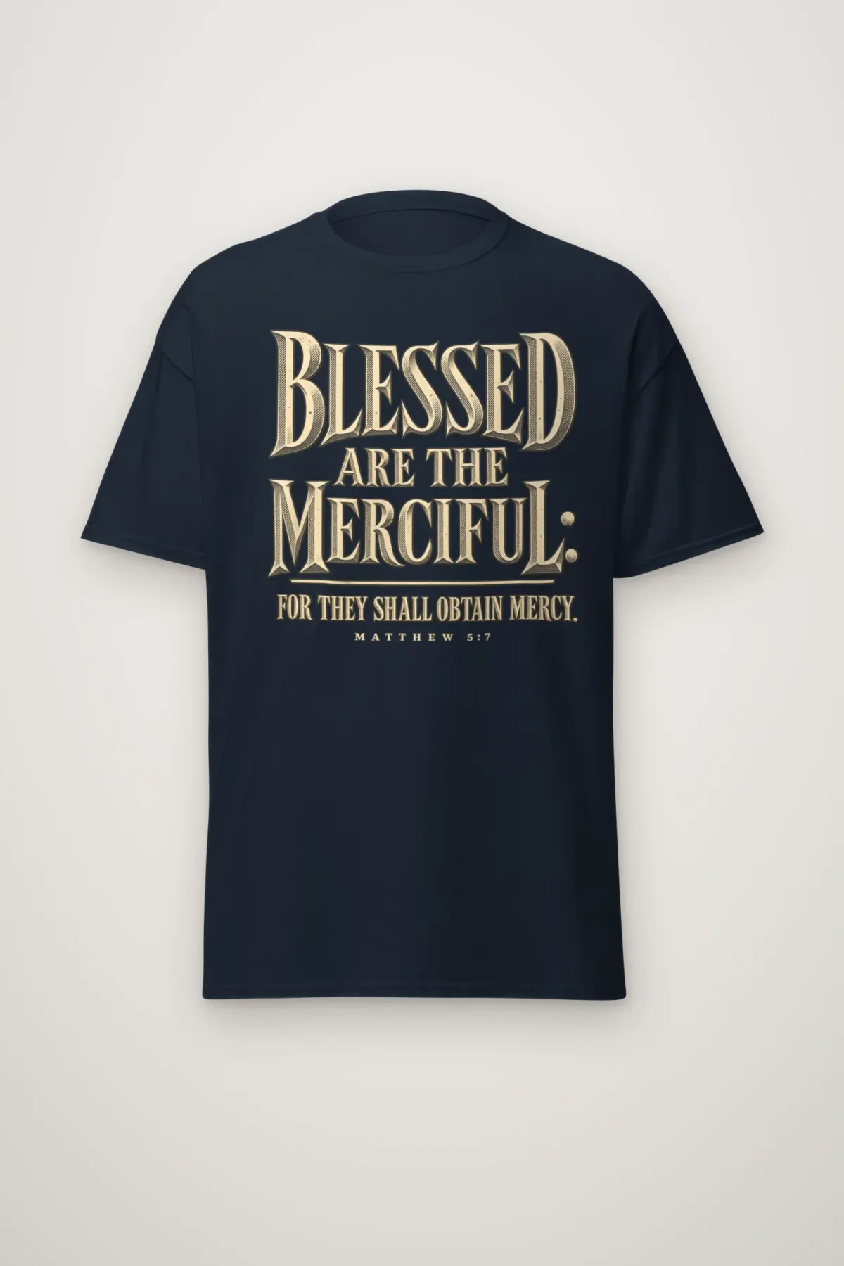 "Blessed Are The Merciful" Heavyweight Unisex Crewneck T-shirt