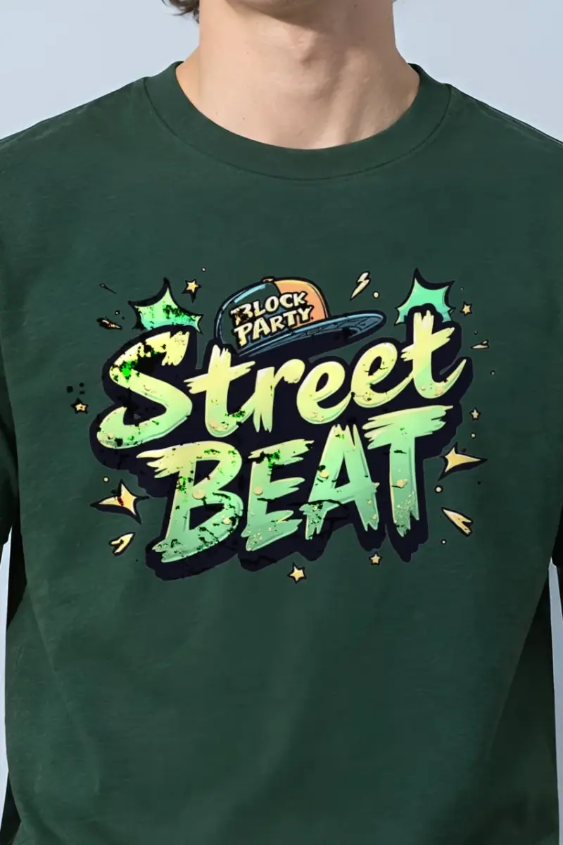 "Block Party Street Beat" Heavyweight Unisex Crewneck T-shirt