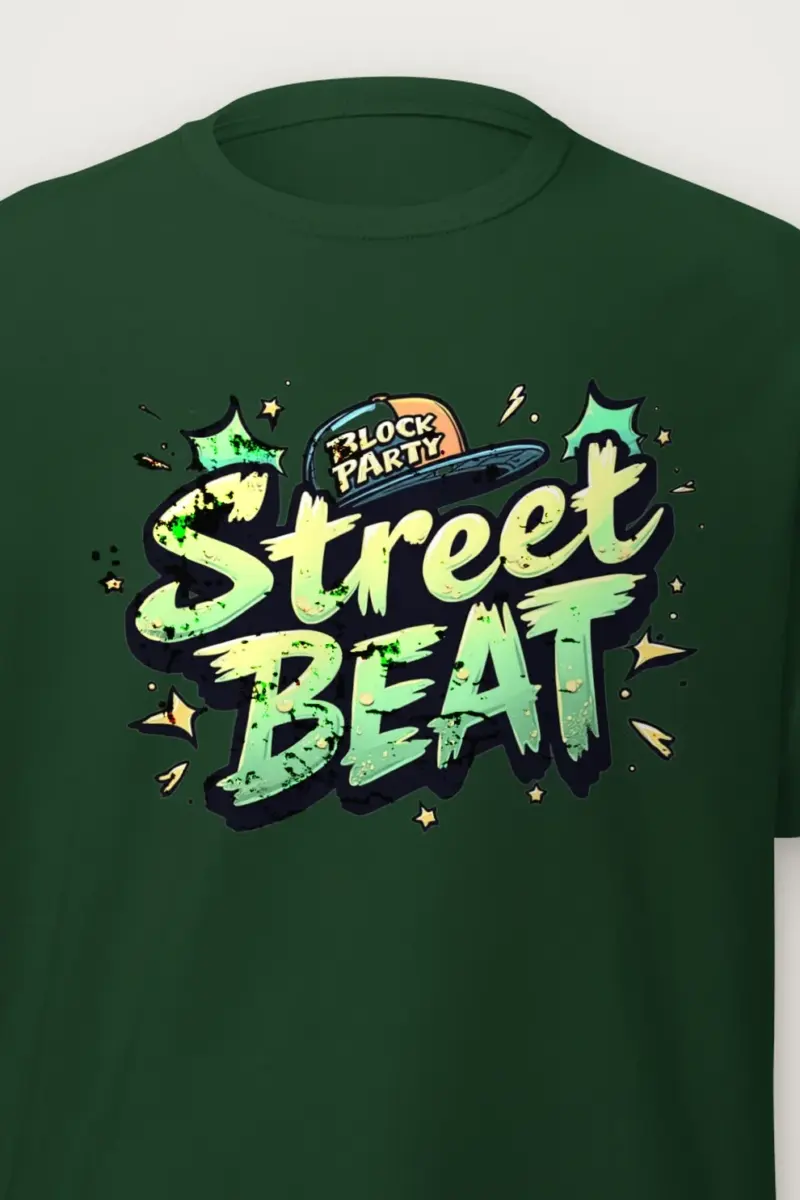 "Block Party Street Beat" Heavyweight Unisex Crewneck T-shirt