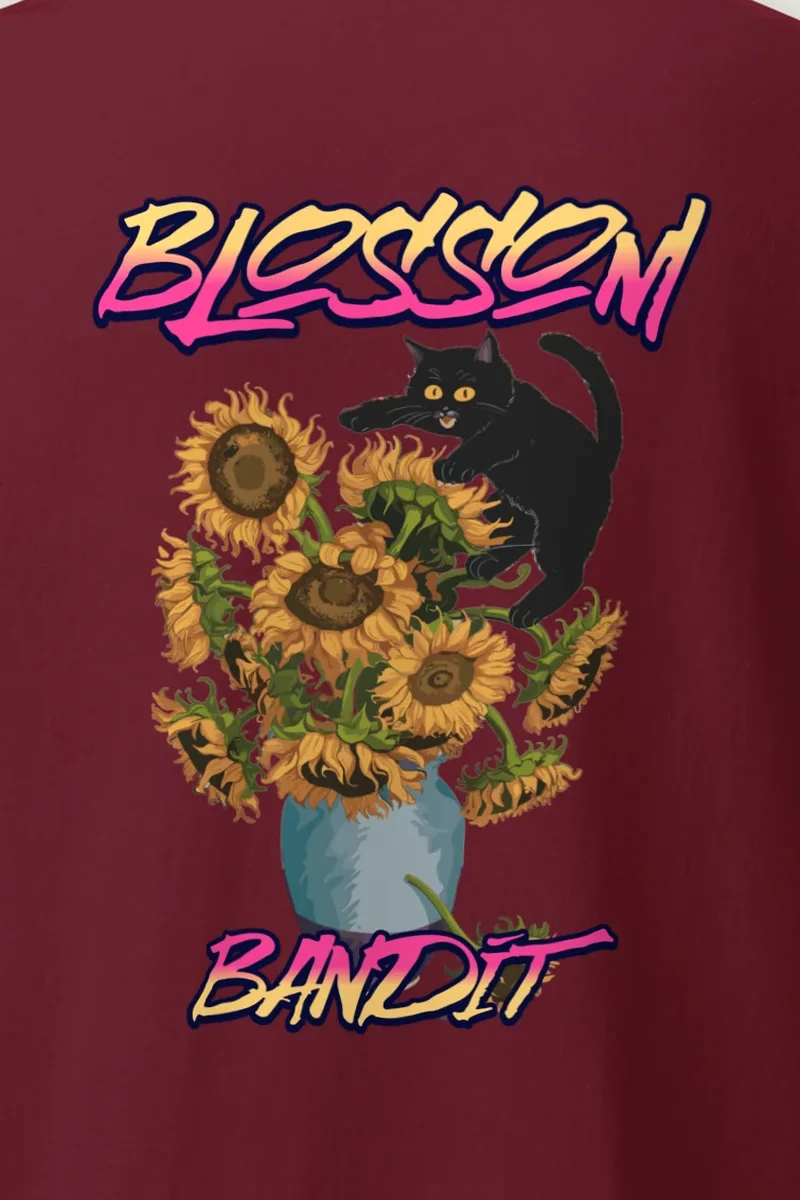 "Blossom Bandit" Heavyweight Unisex Crewneck T-shirt