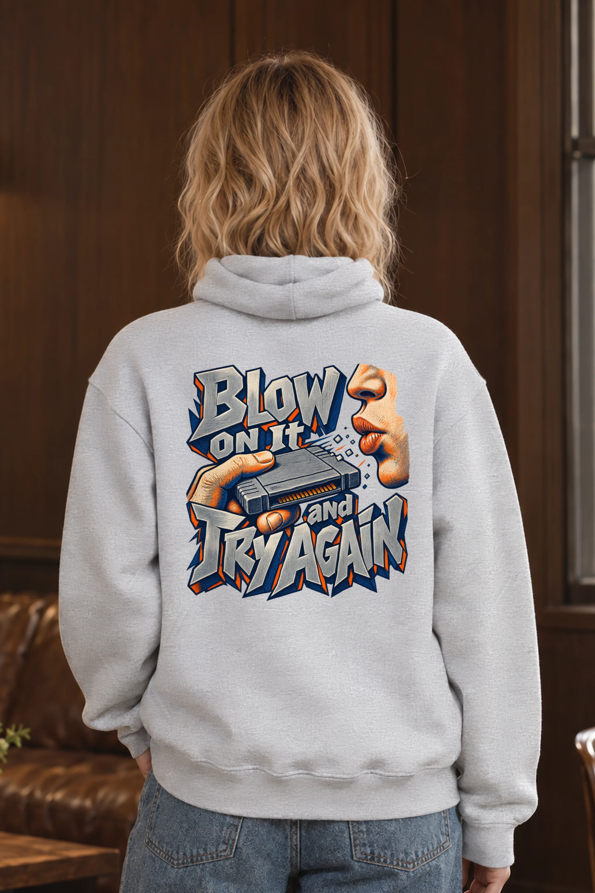 "Blow On It and Try Again" Heavy Blend Unisex Pullover Hoodie