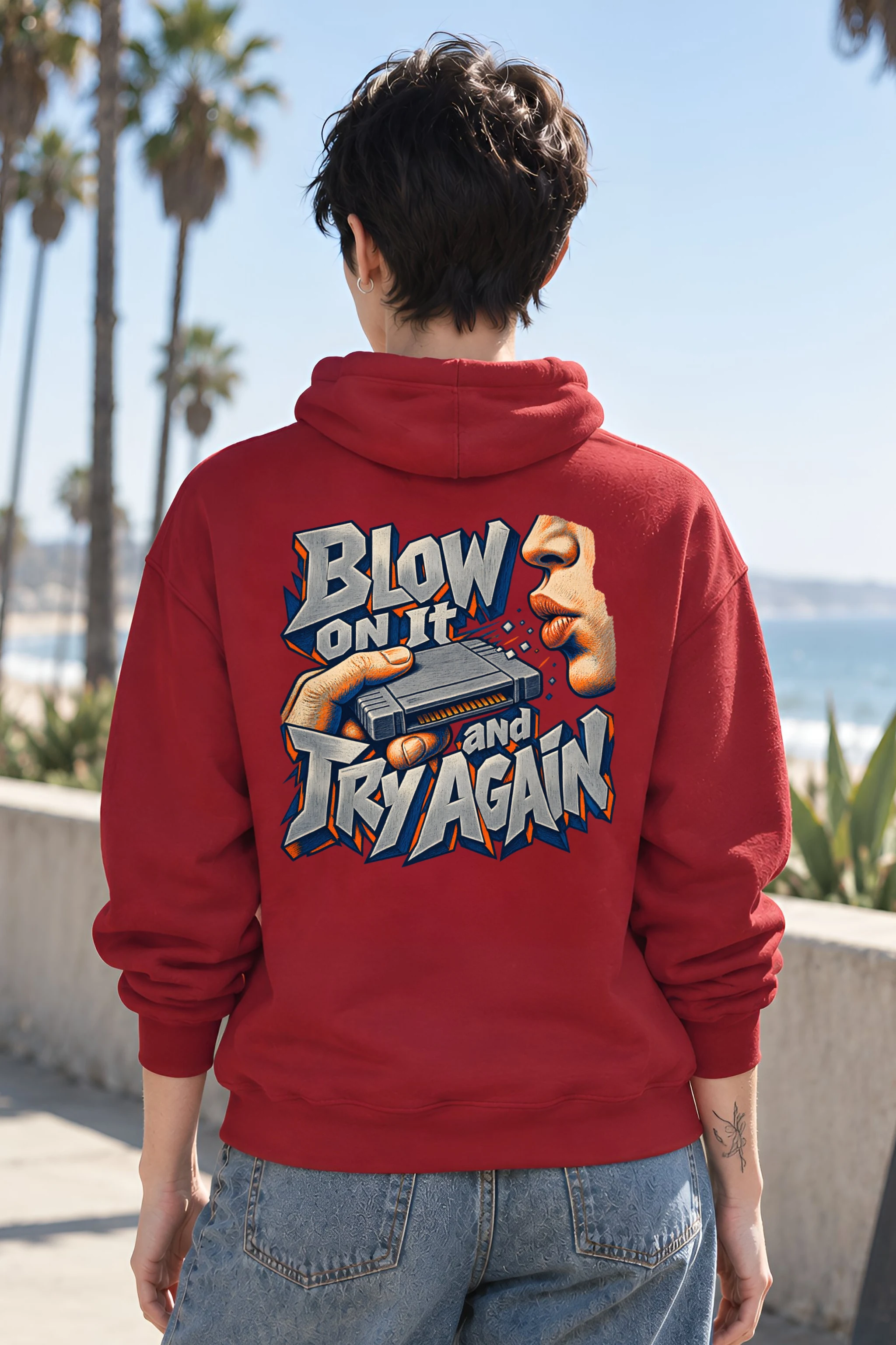 "Blow On It and Try Again" Heavy Blend Unisex Pullover Hoodie