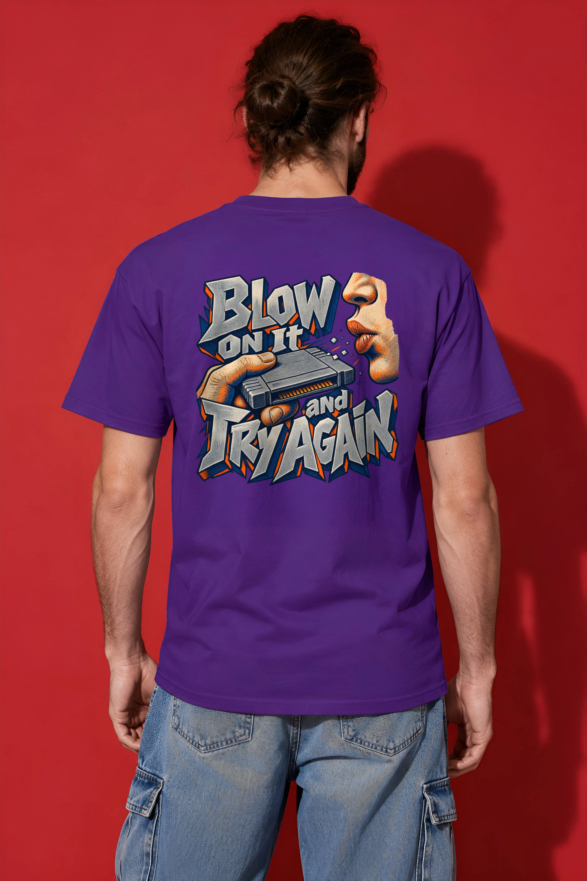 "Blow On It And Try Again" Heavyweight Unisex Crewneck T-shirt