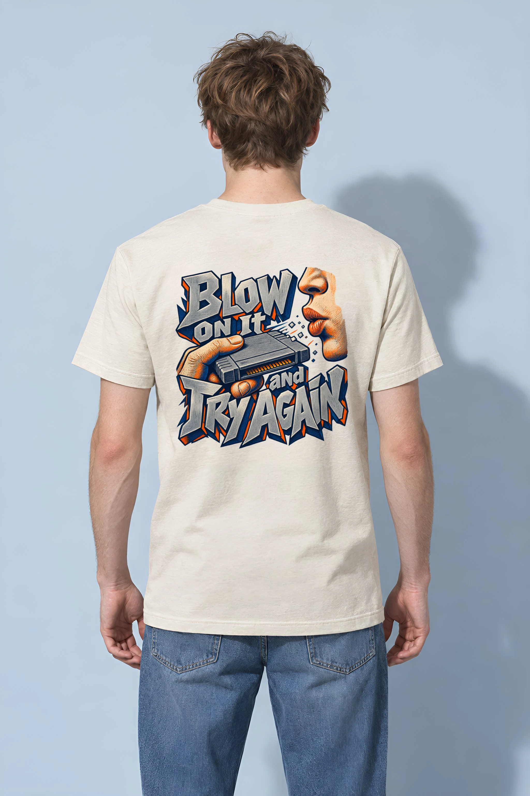"Blow On It And Try Again" Heavyweight Unisex Crewneck T-shirt