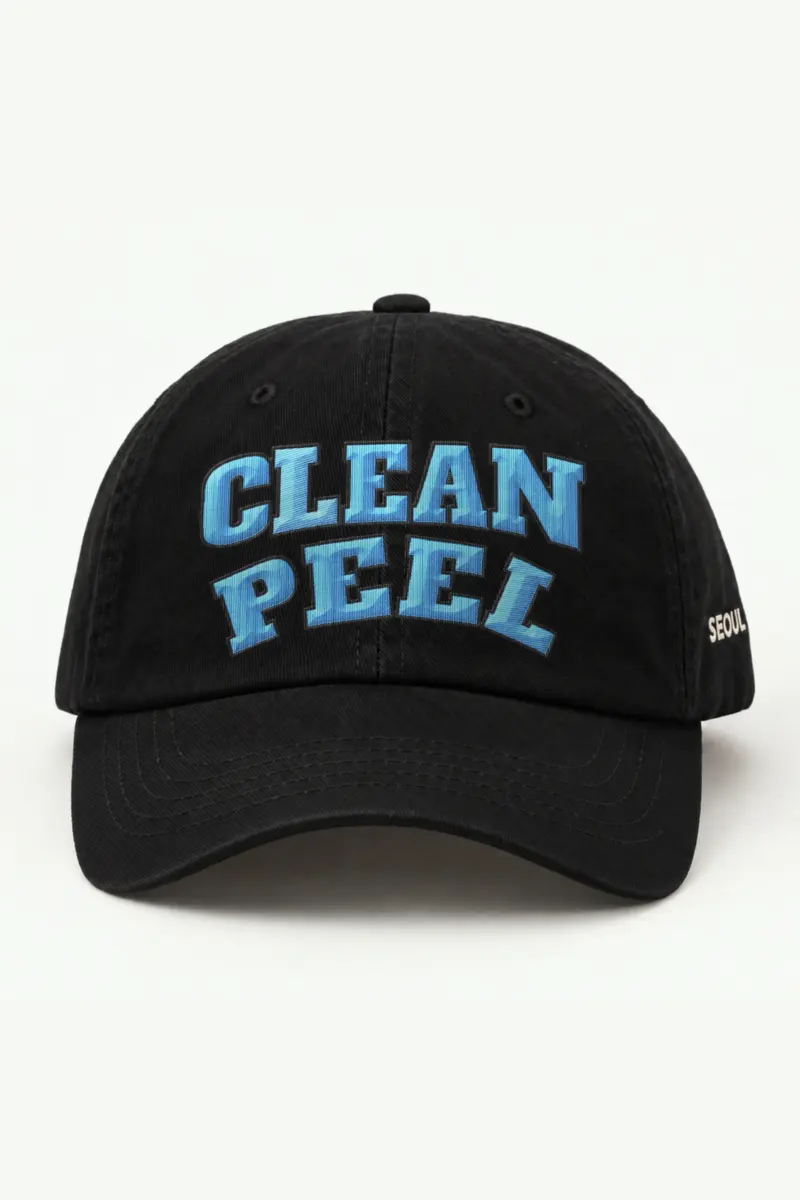 "Blue Block Duo" Classic Dad Hat · Embroidered — black/cap-front