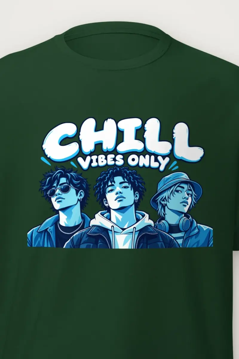 "Blue Hour Trio" Heavyweight Unisex Crewneck T-shirt