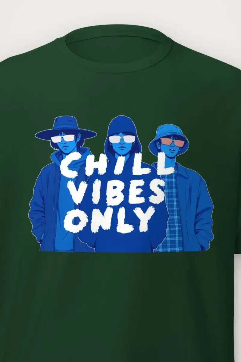 "Blue Shade Society" Heavyweight Unisex Crewneck T-shirt