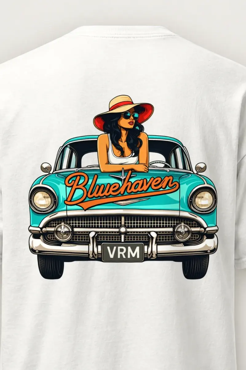 "Bluehaven Drive" Heavyweight Unisex Crewneck T-shirt