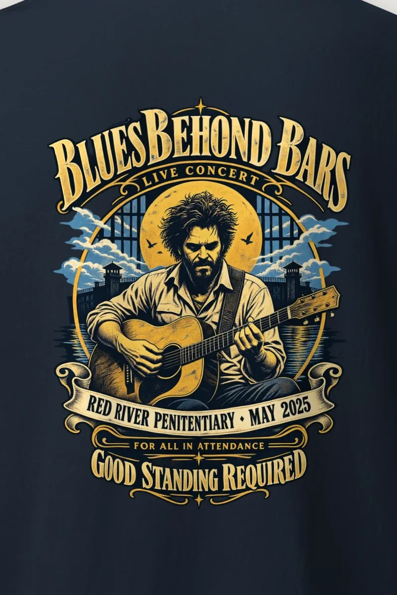 "Blues Beyond Bars" Heavyweight Unisex Crewneck T-shirt